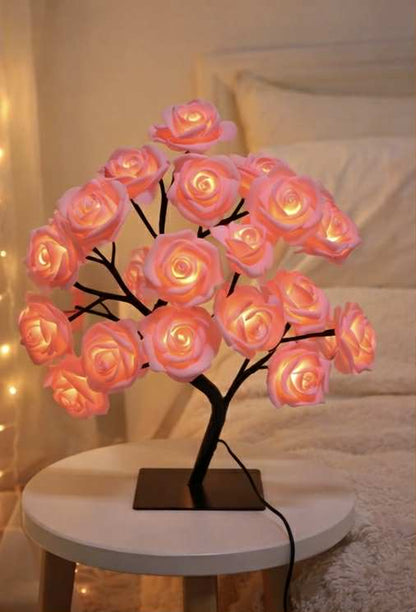 Lampka LED Drzewko Róż - Idealny Prezent dla Niej